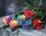 Rainbow Roses II